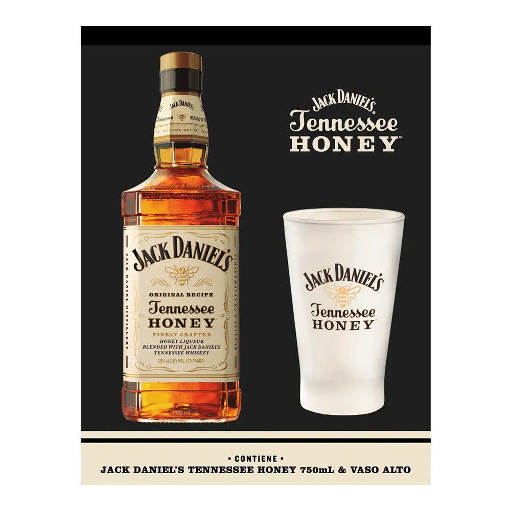 PACK WHISKEY JACK DANIEL´S HONEY 750CC + VASO