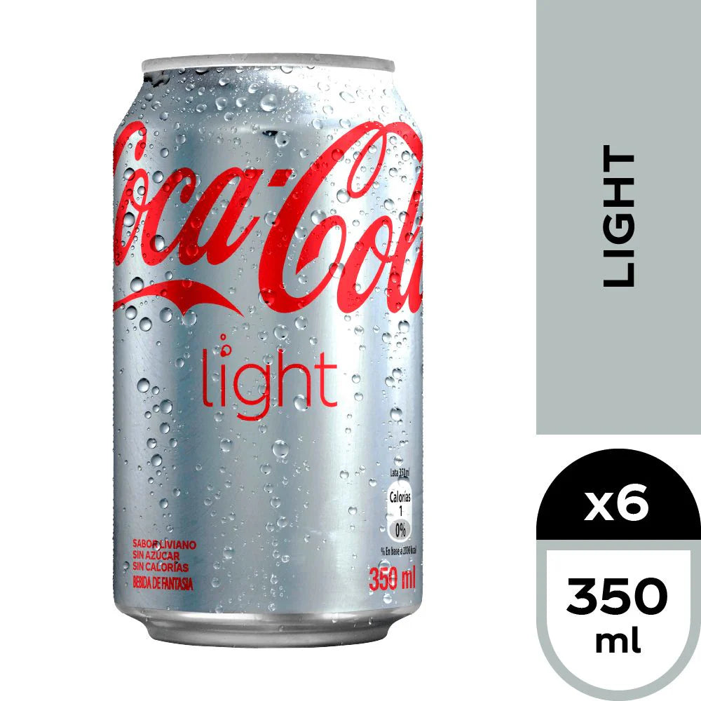Coca-Cola Light Lata 350 ml x6