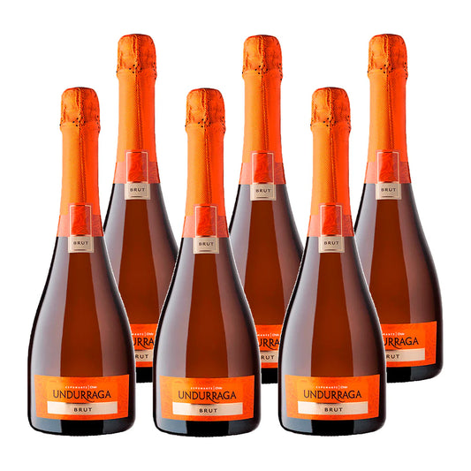 6X ESPUMANTE UNDURRAGA BRUT 750CC