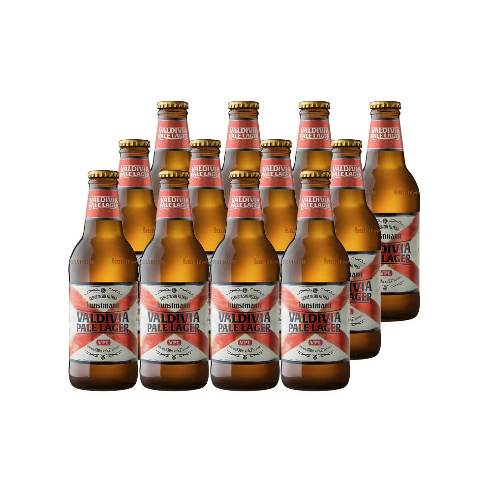 CERVEZA KUNSTMAN VALDIVIA PALE LAGER 330CC (24 UNIDADES)