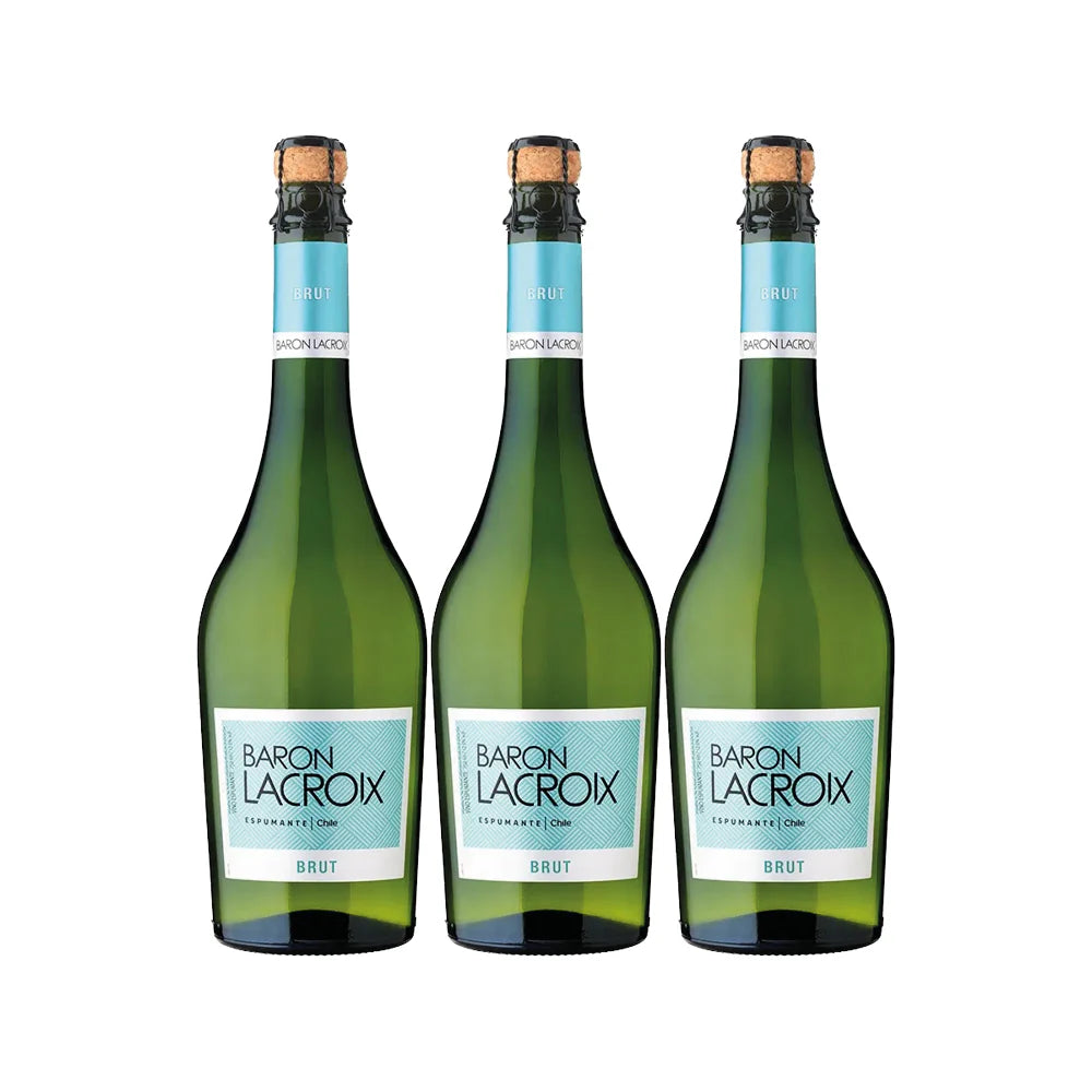3X ESPUMANTE UNDURRAGA BARON LACROIX CEPAS 750CC