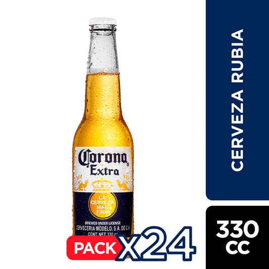 CERVEZA CORONA BOTELLÍN 330CC (24 UNIDADES)