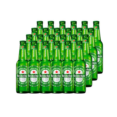 CERVEZA HEINEKEN BOTELLÍN 330CC (24 UNIDADES)