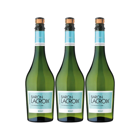 3X ESPUMANTE UNDURRAGA BARON LACROIX CEPAS 750CC