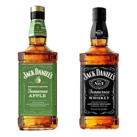 JACK DANIELS Nº7 750CC + JACK DANIELS APPLE 750CC - Bar Abierto