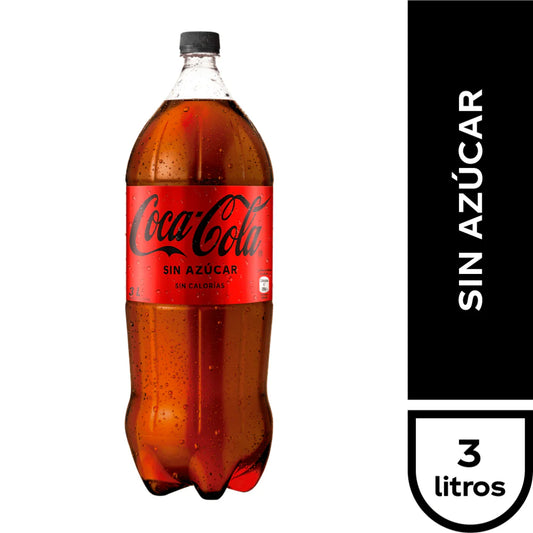 Coca-Cola Sin Azúcar Desechable 3,0 lt